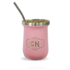 Juego de Mate Acero Inoxidable | Kit de 3 Piezas con Vaso de Alta Durabilidad - Rosa