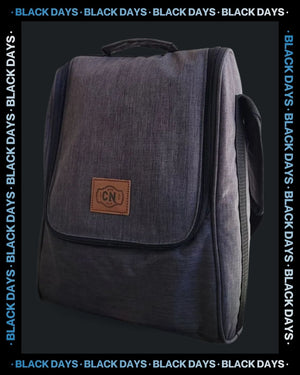Bolso Matero Gris OSCURO Premium | Impermeable y Térmico | Tela Oxford Resistente
