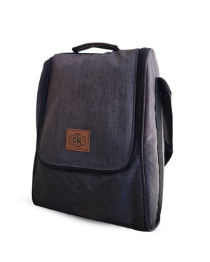 Bolso Matero Gris OSCURO Premium | Impermeable y Térmico | Tela Oxford Resistente