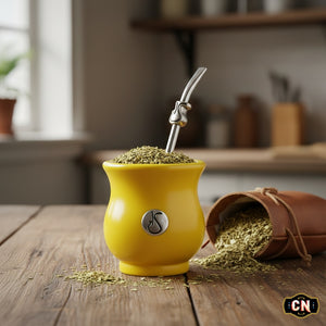 Mate Sabio Calabaza con Bombilla | Sistema de Vaciado Rápido | Práctico, Higiénico y Duradero