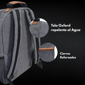 Mochila Matera Gris – Premium con Aislamiento Térmico