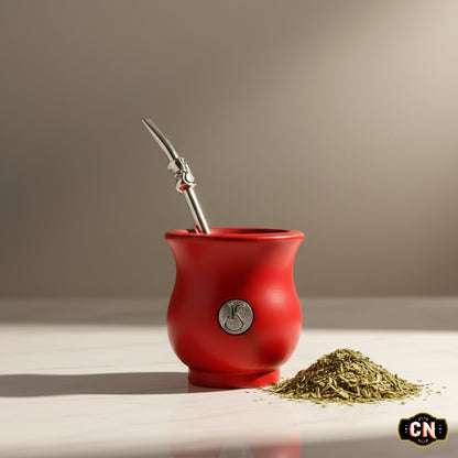 Mate Sabio Calabaza con Bombilla | Sistema de Vaciado Rápido | Práctico, Higiénico y Duradero