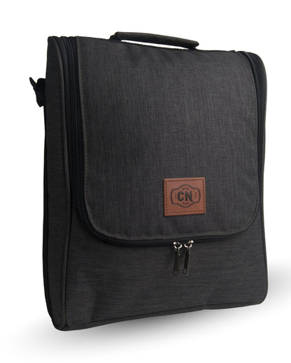 Bolso Matero Gris OSCURO Premium | Impermeable y Térmico | Tela Oxford Resistente