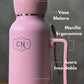 Termo Mate Todo en Uno Rosa Pastel 1.3 L – Acero Inoxidable