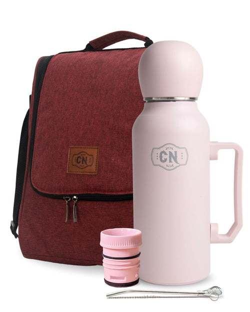 KIT MATE LISTO ROSA⭐Todo armado en un solo lugar para que salgas con tu mate listo, sin olvidar nada.