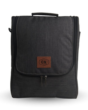 Bolso Matero Gris OSCURO Premium | Impermeable y Térmico | Tela Oxford Resistente