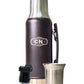 Set Matero Acero Inoxidable Negro | Termo 1.2L + Mate Sabio + Bombilla y Cepillo