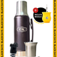 Set Matero Acero Inoxidable Negro | Termo 1.2L + Mate Sabio + Bombilla y Cepillo