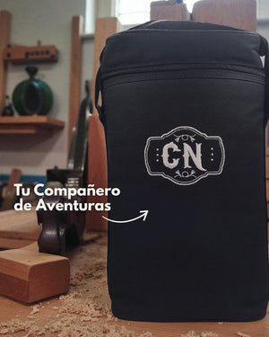 Portatermo Negro Doble Compartimiento – Tela Oxford Aislada