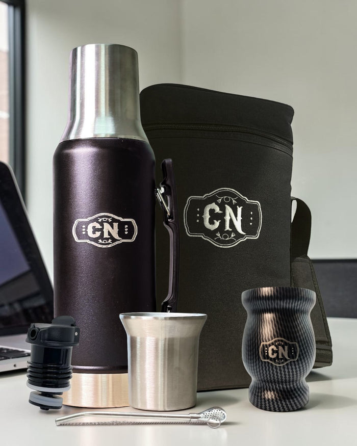 Kit Black Matero: Estilo, diseño y todo listo para llevar tu mate a otro nivel 🖤 — detalle