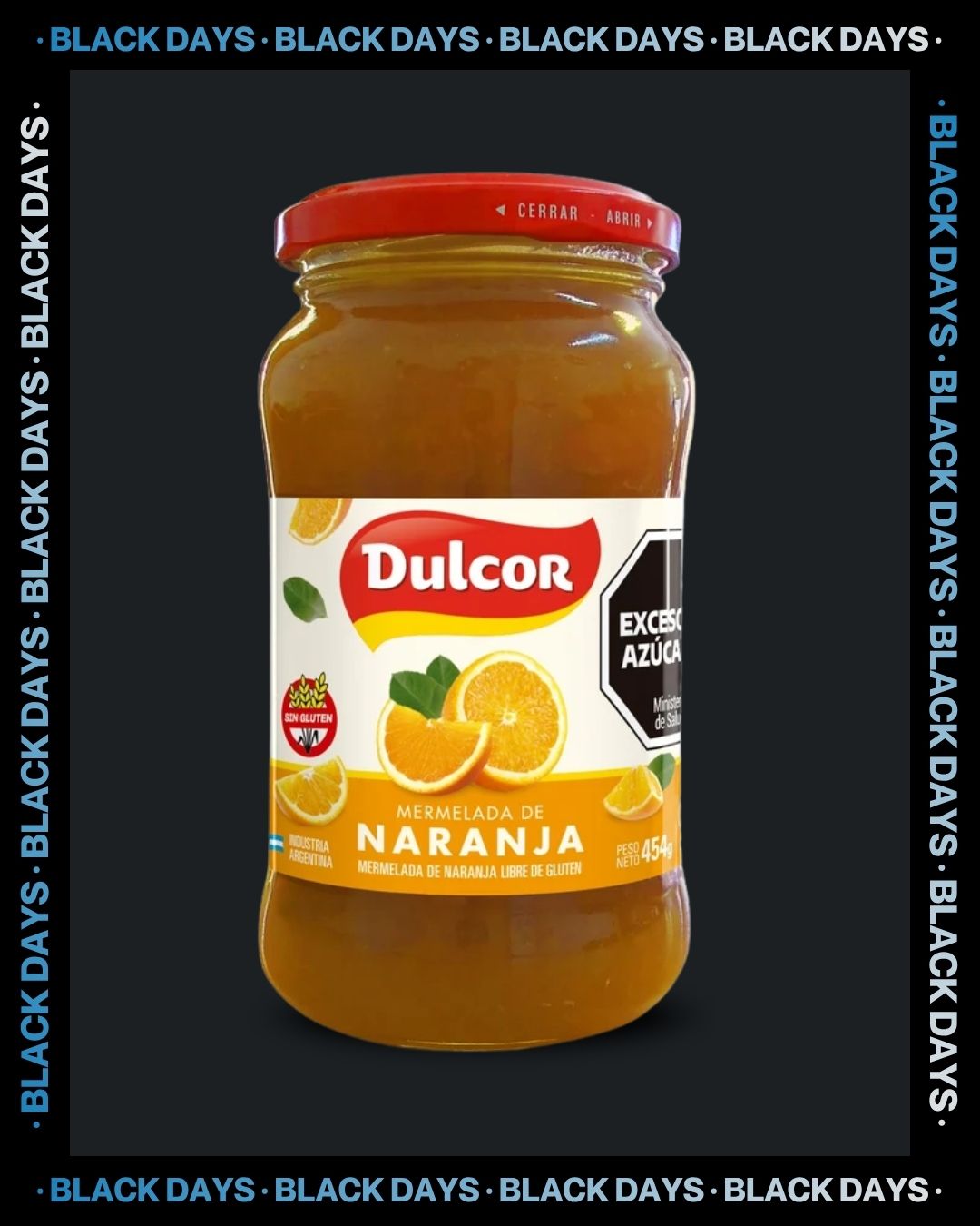Mermelada de Naranja Cormillot Dulcor 454 g