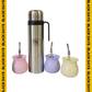 Set Matero Bocha | Termo Inox 1L + Mate Sabio con Bombilla