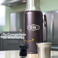 Set Matero Acero Inoxidable Negro | Termo 1.2L + Mate Sabio + Bombilla y Cepillo