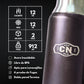 Set Matero Acero Inoxidable Negro | Termo 1.2L + Mate Sabio + Bombilla y Cepillo