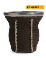 Mate de vidrio copa eco carpincho, foto principal sobre fondo blanco