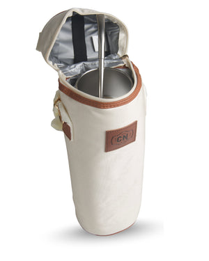 Bolso Portatermo Beige | Tela Oxford con Correa Ajustable