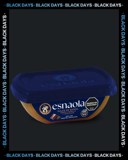 Dulce De Batata Esnaola Vainilla Chocolate Sin Tacc X 350 Gr
