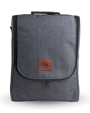 Bolso matero Oxford gris claro, foto principal sobre fondo blanco