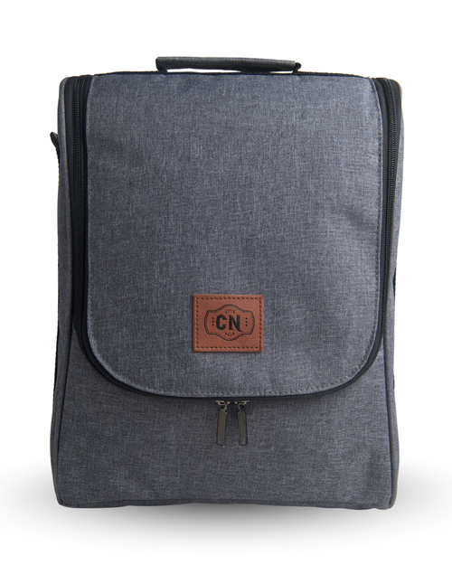 Bolso matero Oxford gris claro, foto principal sobre fondo blanco