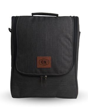 Bolso matero Oxford gris oscuro, foto principal sobre fondo blanco