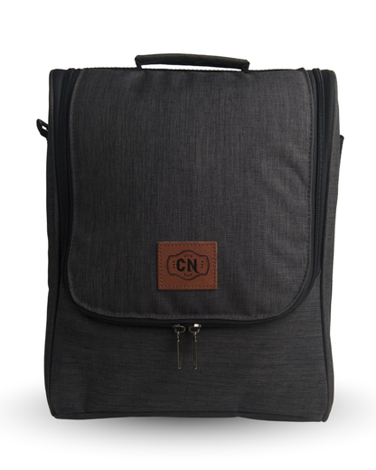 Bolso Matero Gris OSCURO Premium | Impermeable y Térmico | Tela Oxford Resistente