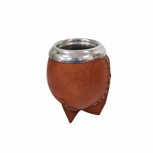 Mate Calabaza torpedo Forrado Cuero