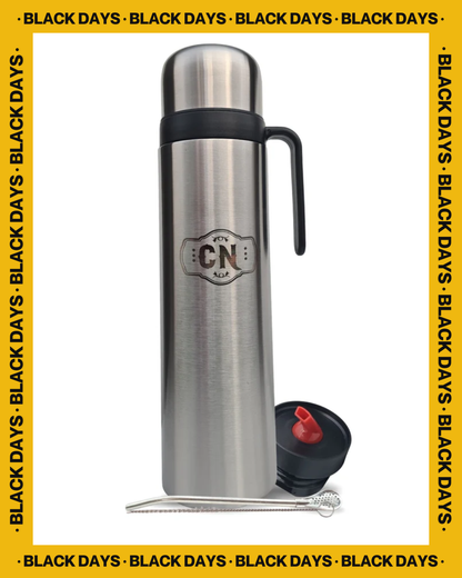 Set Termo de Acero + Mate Sabio | Tradición y Practicidad en un Solo Pack