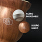 Mate de Acero Inoxidable Símil Madera | Doble Capa Térmica