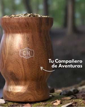 Mate de Acero Inoxidable Símil Madera | Doble Capa Térmica