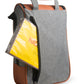 Bolso Matero Gris Premium | Impermeable y Térmico | Eco Cuero Resistente