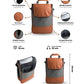 Bolso Matero Gris Premium | Impermeable y Térmico | Eco Cuero Resistente