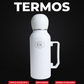 Termo Mate Todo en Uno Blanco 1.3 L – Acero Inoxidable