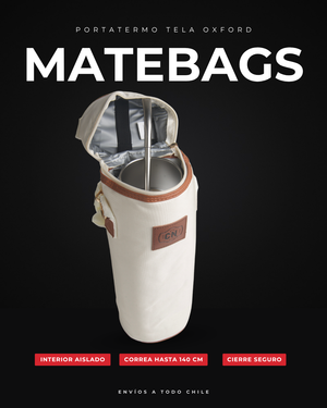 Bolso Portatermo Beige | Tela Oxford con Correa Ajustable