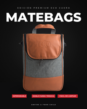 Bolso Matero Gris Premium | Impermeable y Térmico | Eco Cuero Resistente