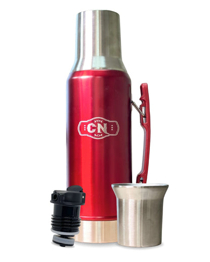 Termo Mate System Rojo 1.2 L – Acero inoxidable