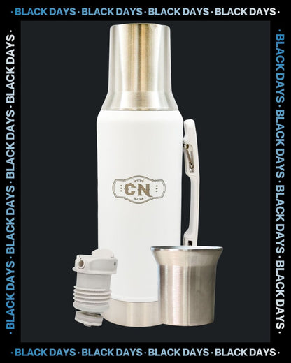 Termo Mate System Blanco 1.2 L – Acero inoxidable