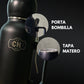 Termo Mate Todo en Uno Negro 1.3 L – Acero Inoxidable