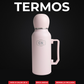 Termo Mate Todo en Uno Rosa Pastel 1.3 L – Acero Inoxidable
