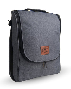 Bolso Matero Gris Claro Premium | Impermeable y Térmico | Tela Oxford Resistente