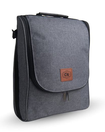 Bolso Matero Gris Claro Premium | Impermeable y Térmico | Tela Oxford Resistente