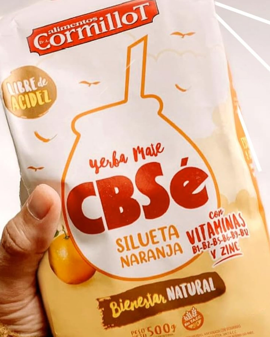 Yerba Mate Cbsé Silueta Naranja 500grs - Cosas Nuestras