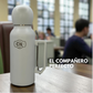 Termo Mate Todo en Uno Blanco 1.3 L – Acero Inoxidable