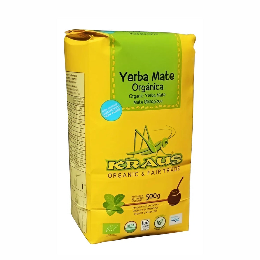 Yerba Mate Kraus Orgánica 500g | 100% Natural y Orgánica 🌿