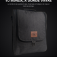 Bolso Matero Gris OSCURO Premium | Impermeable y Térmico | Tela Oxford Resistente