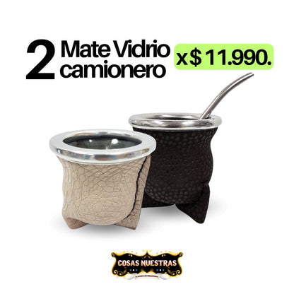 Mate Vidrio camionero  Goma Eva X2