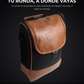 Bolso Matero Café Claro Premium | Impermeable y Térmico | Eco Cuero Resistente