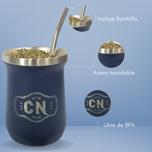 Juego de Mate Acero Inoxidable | Kit de 3 Piezas con Vaso de Alta Durabilidad