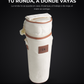 Bolso Portatermo Beige | Tela Oxford con Correa Ajustable