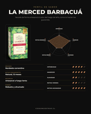 Yerba Mate La Merced Barbacuá 500g | Sabor Intenso Ahumado 🌿🔥