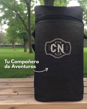 Portatermo Gris Oscuro Compartimiento – Tela Oxford Aislada